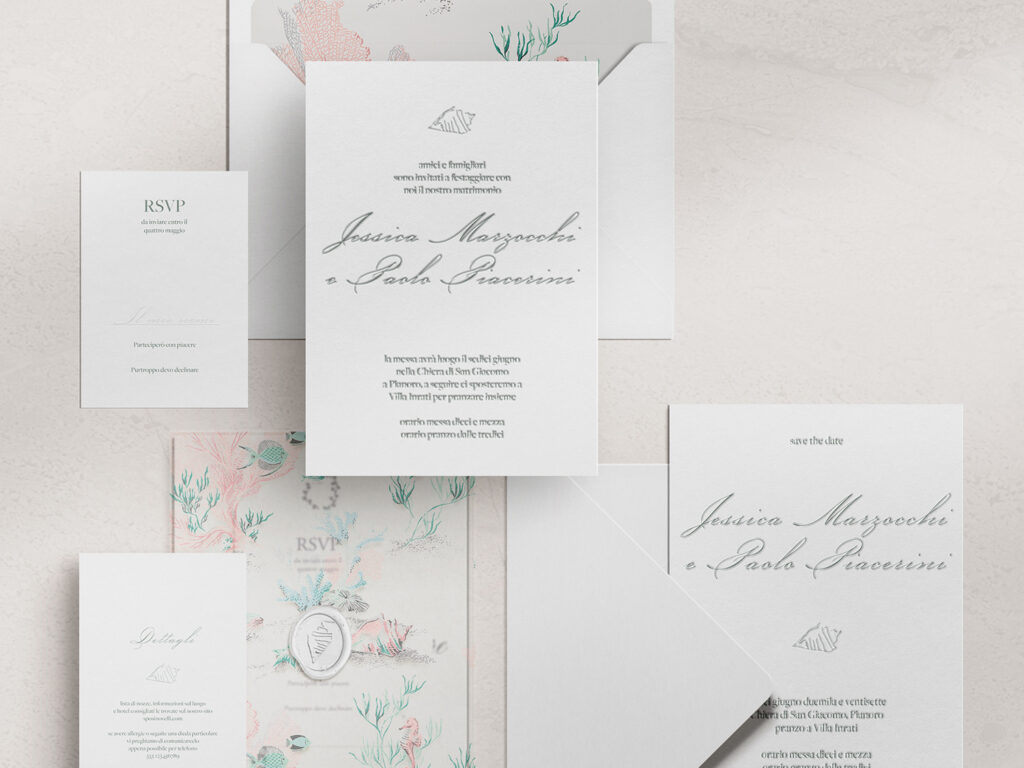 Suite Melograno dal catalogo delle partecipazioni, tema marino